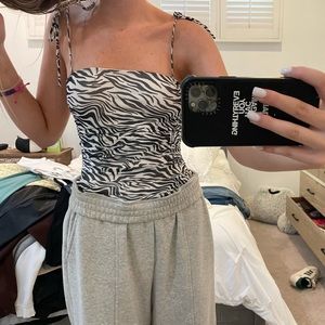 Princess Polly Zebra Print bodysuit